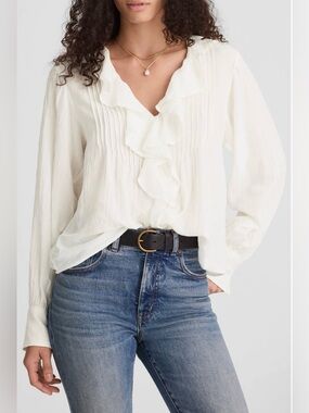Madewell Boho Frilly Blouse Top ✨NWOT Sz XXL